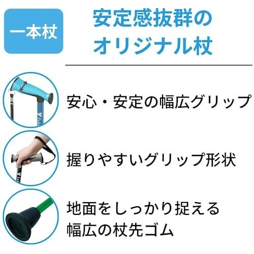 竹虎 バンブーステッキワイド グリーン