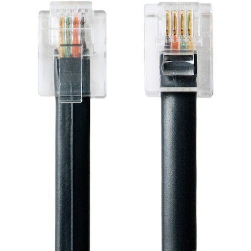 MCO 電話機コード 6極4芯 10m 黒