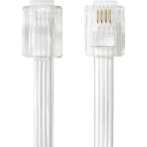 MCO 電話機コード 6極4芯 3m クリア