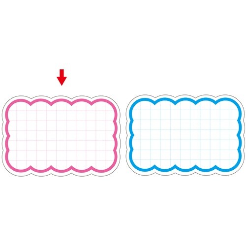 ササガワ POP 抜型カード 雲 特大 ピンク 1