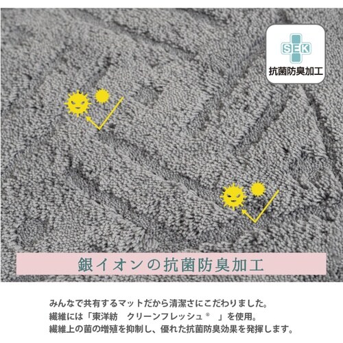 オカ 乾度良好リッカ 45×60 グレー