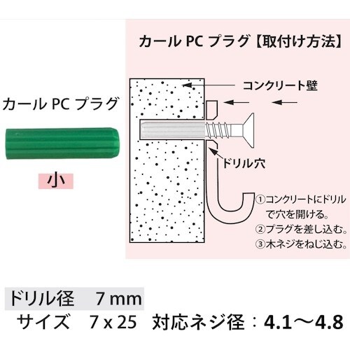福井金属工芸 カールPCプラグ 小 7×25 41