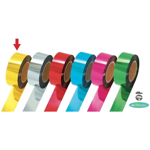 ササガワ メッキテープ メッキテープ 金 50mm
