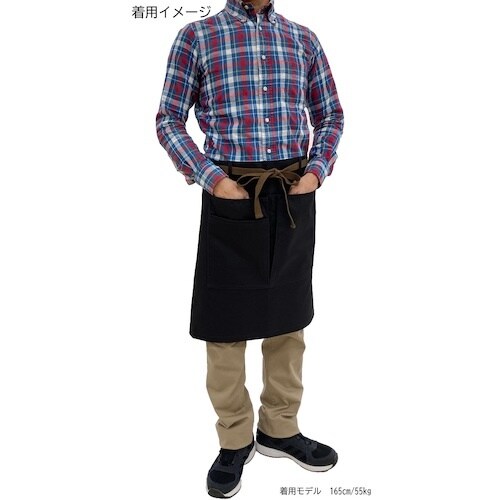 TEAGLES 104マルチショートエプロンブラッ