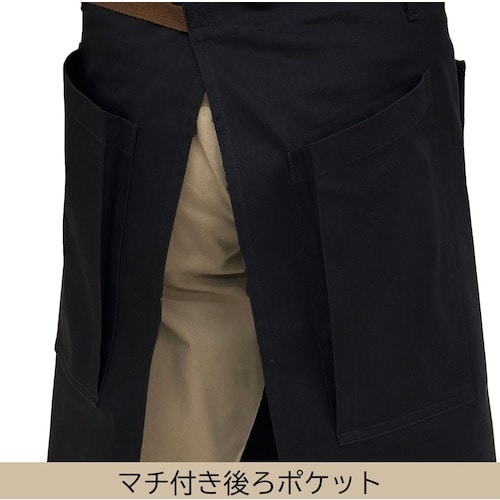 TEAGLES 104マルチショートエプロンブラッ