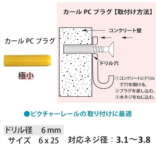 福井金属工芸 カールPCプラグ 極小 6×25 4