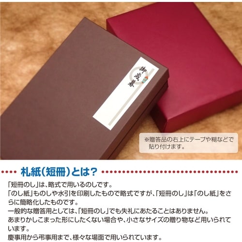 ササガワ 札紙 札紙 輪のし 御年賀 280014