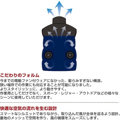 日光物産 エアーベスト グレー×ブラック M