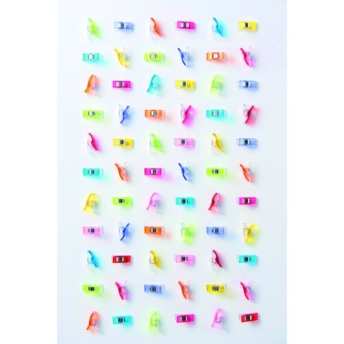 CLOVER 仮止めクリップ〈50個入 5色セット