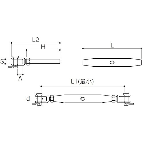 ふじわら パイプターンバックル(ジョウ)