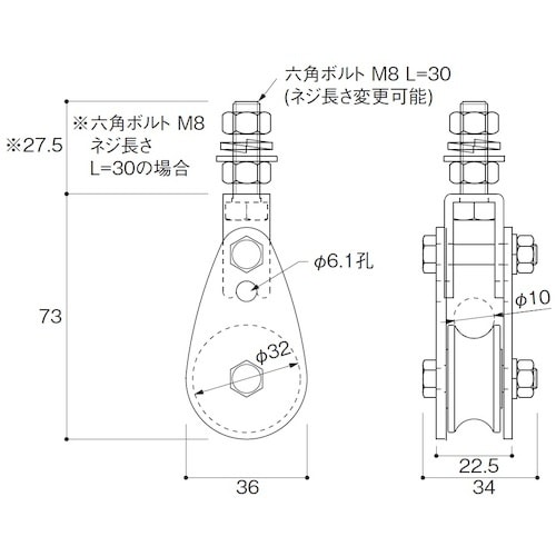 ふじわら リキドーブロック 1車32mmボルトタイ