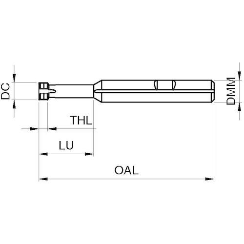 GUHRING 底刃付きマイクロ スレッドミーリン