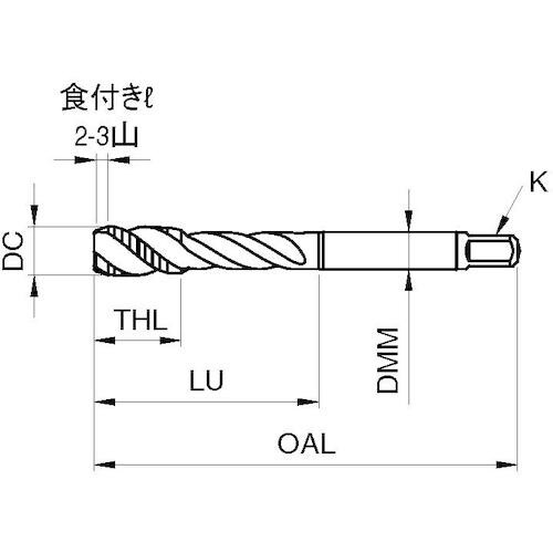 GUHRING スパイラルタップ 深穴用 M3