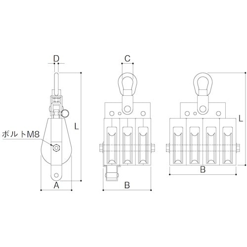 ふじわら Aブロック オーフ頭(回転式)50mm
