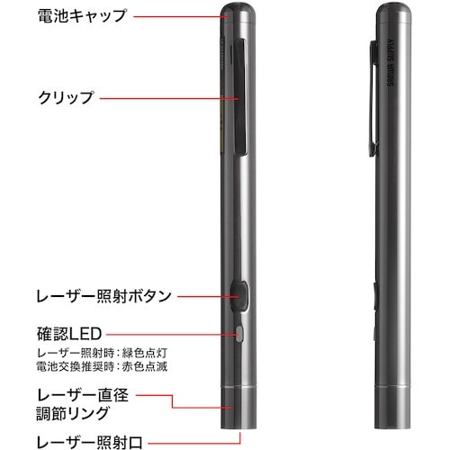 SANWA 照射径可変グリーンレーザーポインター