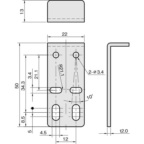 IWATA レーザーセンサ用取付金具(KEYENC