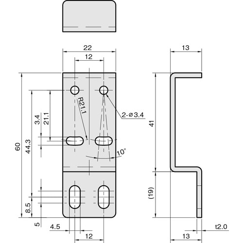 IWATA レーザーセンサ用取付金具(KEYENC