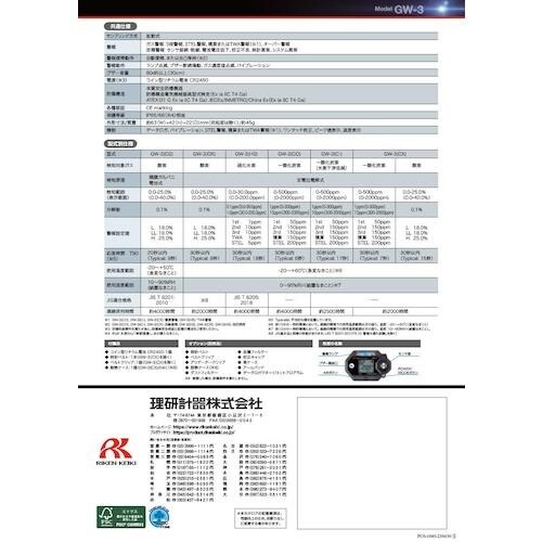 理研 個人装着型酸素・一酸化炭素計 GW−3(CX