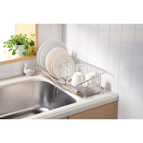 オークス ステンレス製水切り 幅18cmに置ける水