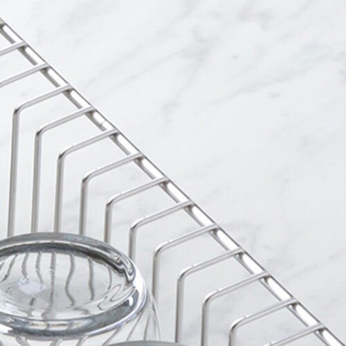 オークス ステンレス製水切り 幅18cmに置ける水