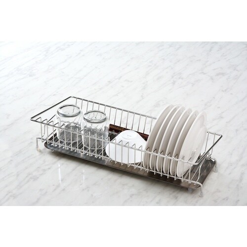 オークス ステンレス製水切り 幅18cmに置ける水