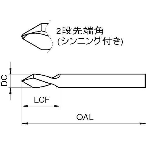GUHRING 超硬NCスポッティングドリル60°