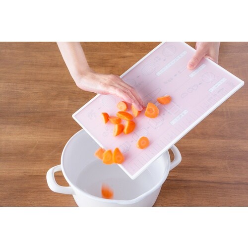 オークス 樹脂まな板 切り方がわかるカッティングボ