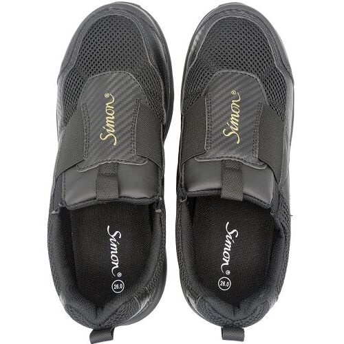 シモン 軽量耐滑プロスニーカー KN117 ブラッ