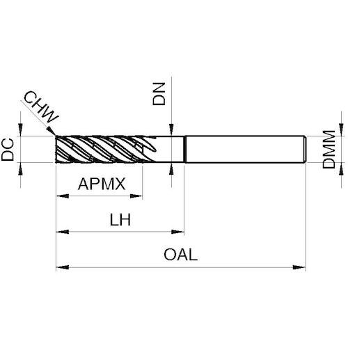 GUHRING 5枚刃高能率スクエアエンドミル セ