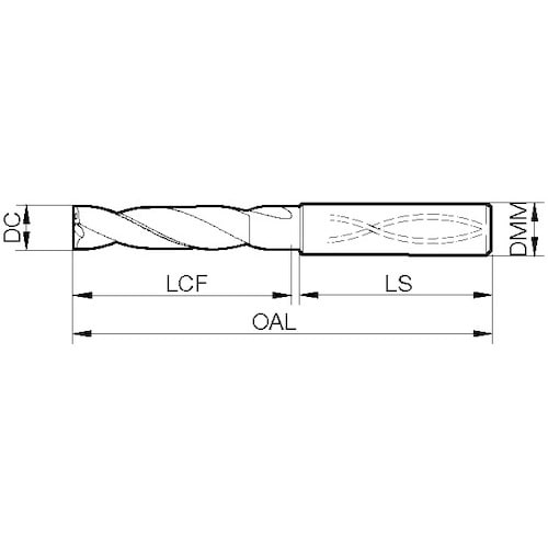 GUHRING 超硬フラットドリル オイルホール付