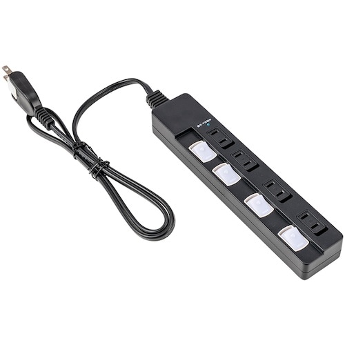 ナカバヤシ OAタップ 安全機能満載スイッチ付OA