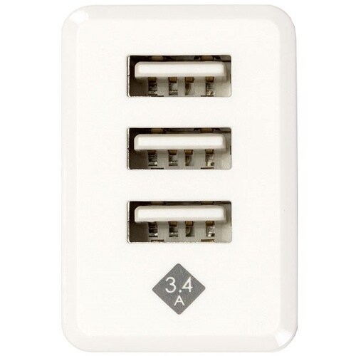 ナカバヤシ USB充電器 3.4A 3ポートUSB