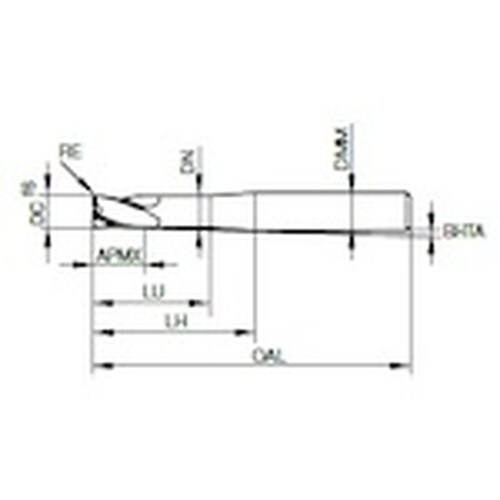GUHRING 2枚刃トーラスエンドミル G−Mo