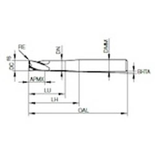 GUHRING 2枚刃トーラスエンドミル G−Mo
