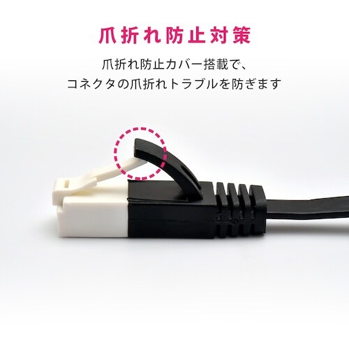 EXHEART LANケーブル CAT6 フラット