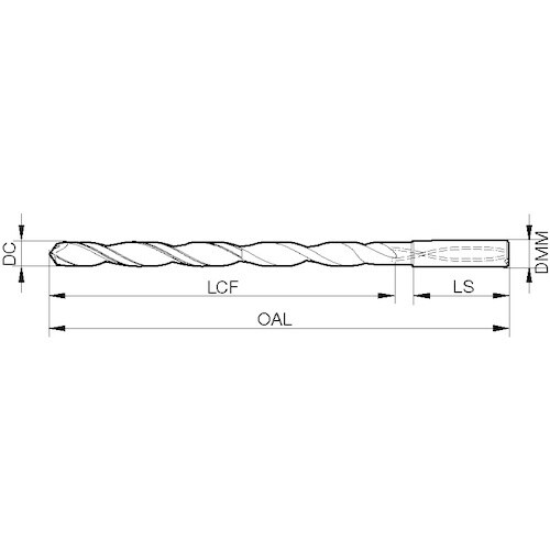 GUHRING アルミ用超硬ロングドリル オイルホ