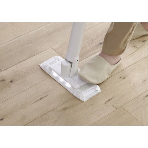 IRIS 297868 電動フロアワイパー ホワイ