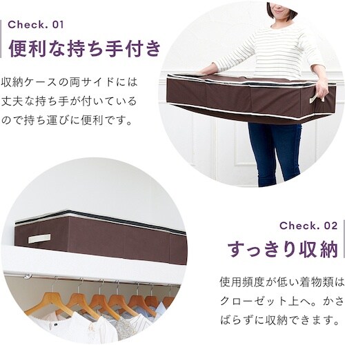 アイメディア 炭入り消臭着物一式収納ケース A−0