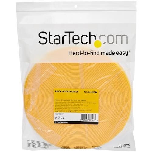 StarTech 面ファスナー/7.6m/イエロー