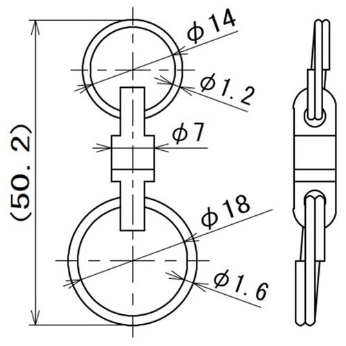 ラクテム スイベル ダブルリング付 Φ12−16