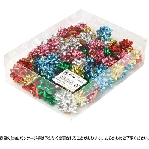 ササガワ リボン飾り スターボウ ホイルスター 混