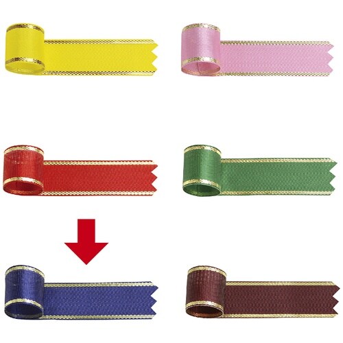 ササガワ ラッピングリボン リボン イブ 青 18