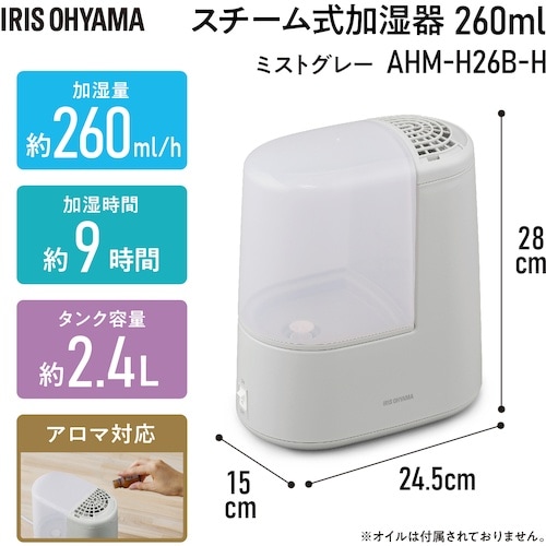 IRIS 298100 スチーム式加湿器 260m
