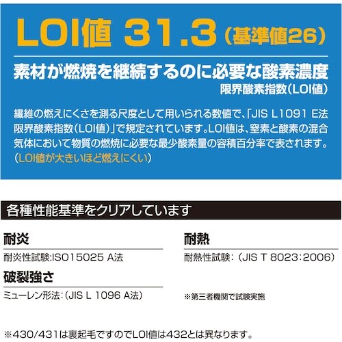 HONO 難燃トレーナー L ブラック