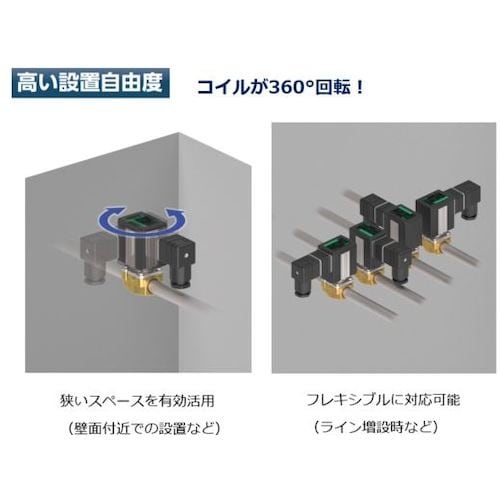CKD 直動式2ポート電磁弁(マルチフィット[[R