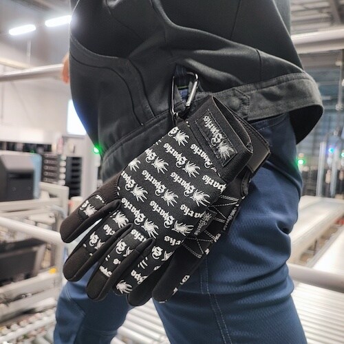 川西 合皮手袋 スパークス ブラック Lサイズ