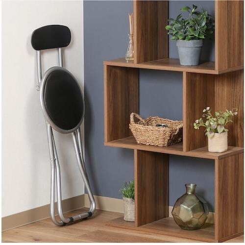 不二貿易 パイプスリムチェアー FB−32BK(1