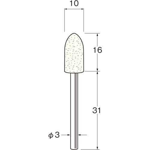 リューター 中国製軸付フェルトバフ