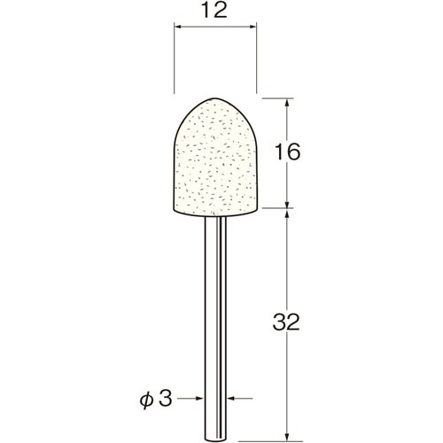 リューター 中国製軸付フェルトバフ