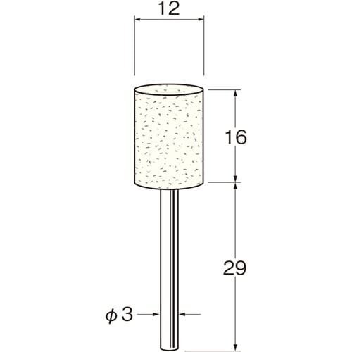 リューター 中国製軸付フェルトバフ